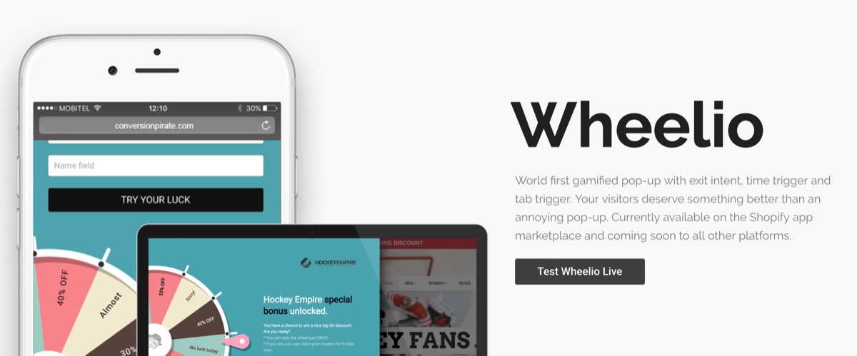 Wheelio for Conversion Rate Optimization